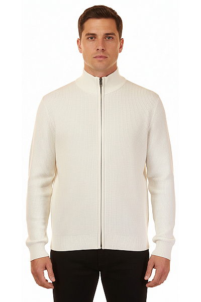 Pánský Cardigan Bílý S.OLIVER Vel. M