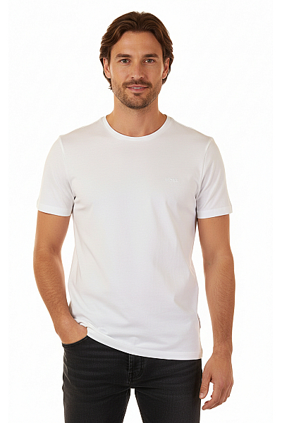 Hugo Boss Pánské Tričko Bílé Second Hand Vel. XL