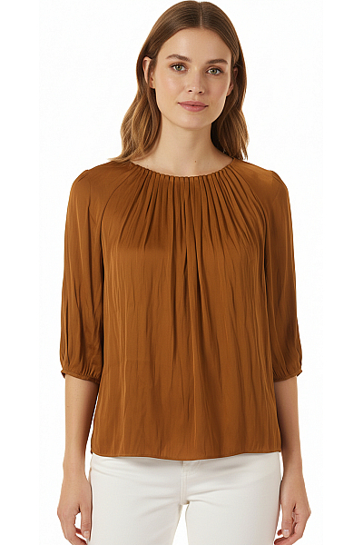  Halenka Jednobarevná Hnědá S.OLIVER Outlet Vel. 46