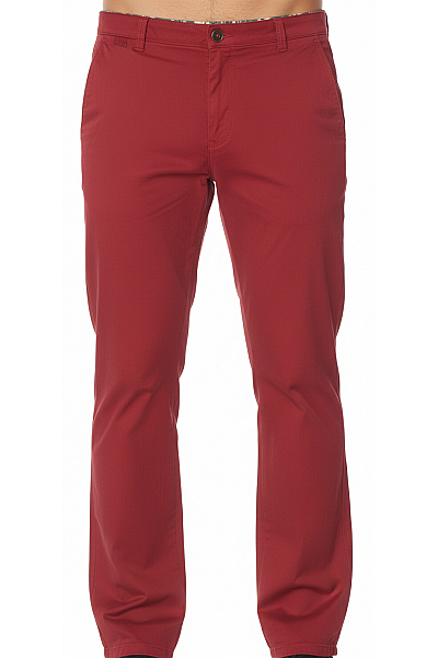 Meyer-hosen Pánské Chino Kalhoty Vínová Outlet
