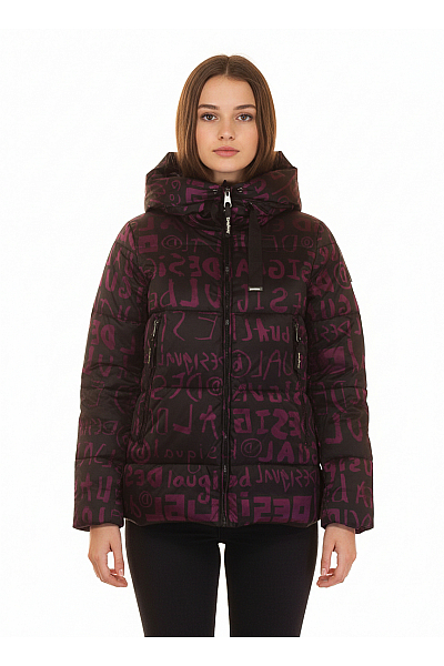 Prošívaná Dámská Bunda Černá DESIGUAL Outlet Vel.  M
