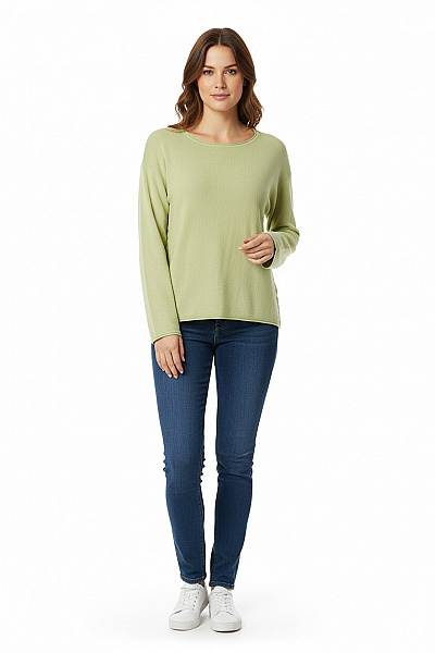 Dámský Pulovr Zelený COMMA Outlet