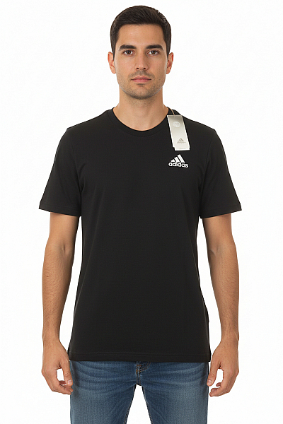 ADIDAS Sportovní Pánské Tričko S Krátkým Rukávem Bavlněné Černé