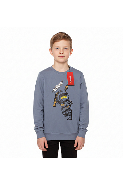 Chlapecká Mikina Bavlněná Modrá Lego