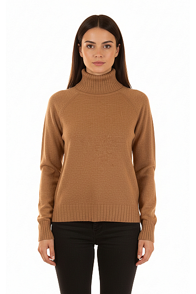 Dámský Rolák Kašmírový Hnědý Cashmere Outlet Vel. M