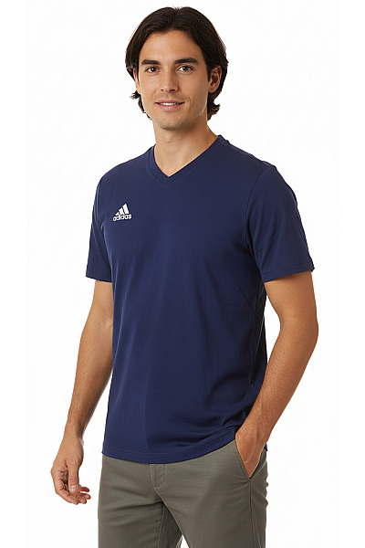 Sportovní Pánské Tričko S Krátkým Rukávem Bavlněné Modré ADIDAS