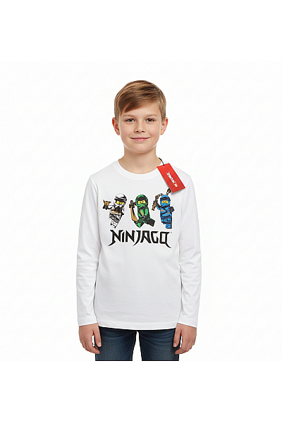 Chlapecké Tričko Bavlněné Bílé Lego