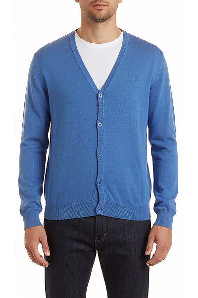 Pánský Cardigan Modrý Second Hand Vel. L