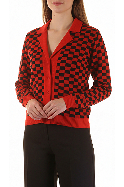 Dámský Cardigan Červený Second Hand