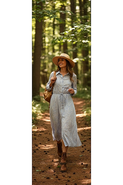 Lala Berlin Košilové  Šaty Modré Vel. S