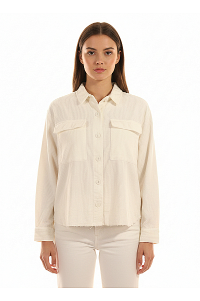 Letní Dámská Košile Bílá PULL&BEAR Second Hand Vel.  M