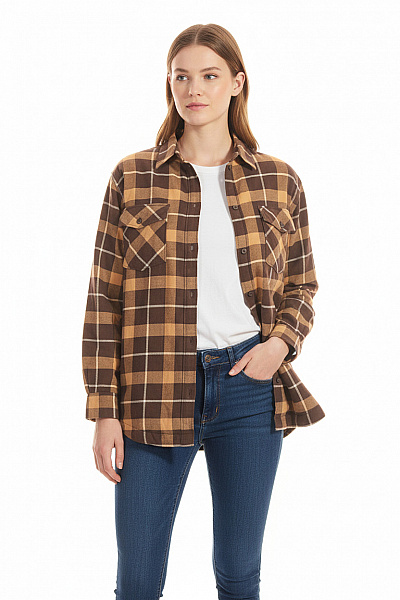 Krátký Dámský Kabát Hnědý Weekday Vel. XS