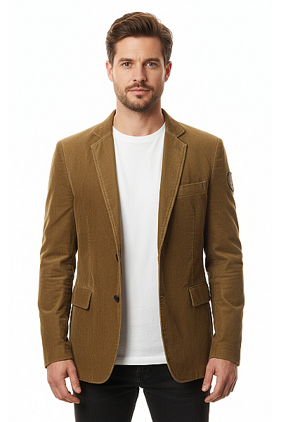Pánské Sako Khaki Cottonfield Vel. 54