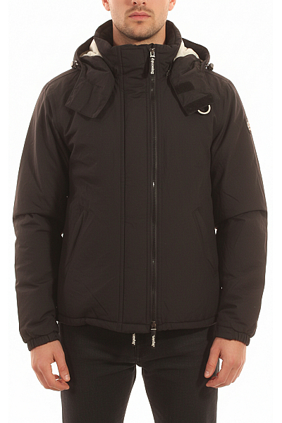 SUPERDRY Zimní Pánská Bunda Černá Vel. S