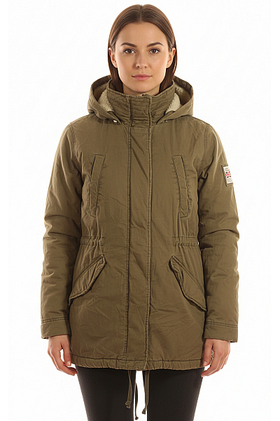 Zimní Dámská Bunda Zelená SUPERDRY Second Hand Vel. XL