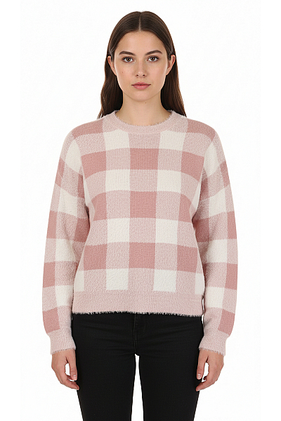 Dámský Svetr Se Vzorem Růžový Dorothy Perkins Vel. L