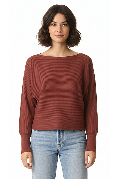 ONLY  Halenka Pletená Hnědá Second Hand Vel. XXL
