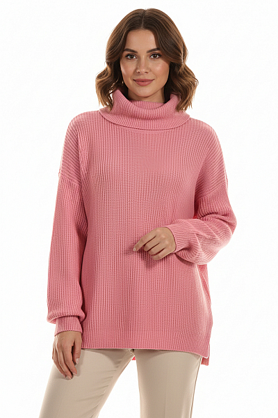 Dámský Svetr Růžový VERO MODA Second Hand Vel.  M