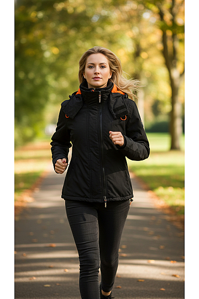 SUPERDRY Sportovní Dámská Bunda Černá