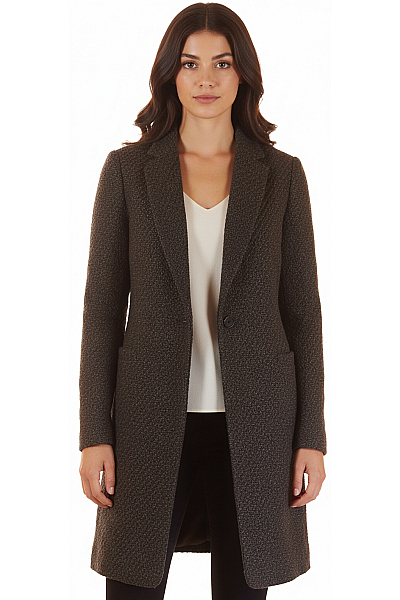Dámský Kabát Šedý Massimo Dutti Vel. 36