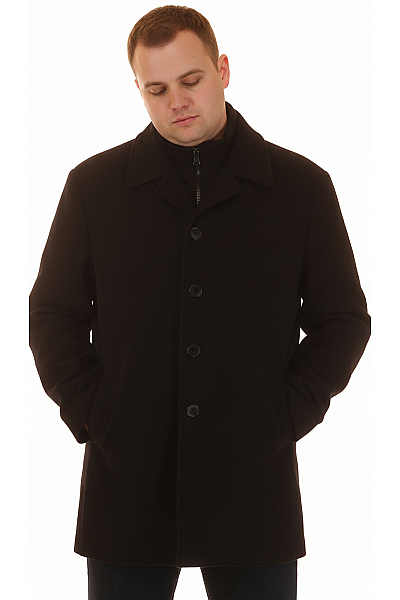 Calvin Klein Pánský Kabát Vlněný Černý Second Hand Vel. XXL