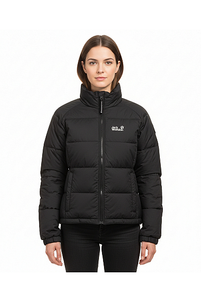 Prošívaná Dámská Bunda Černá Jack Wolfskin Vel.  L