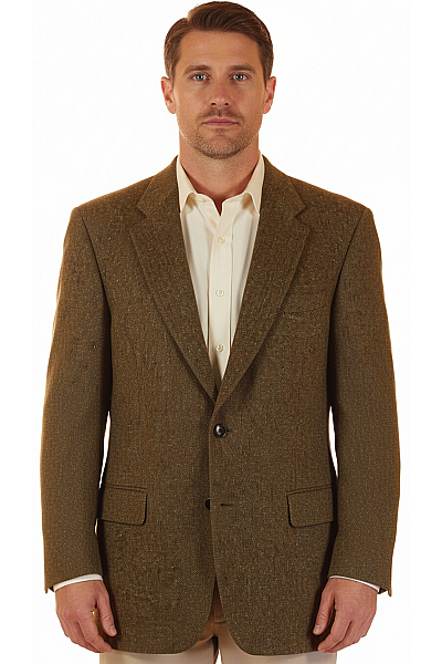 Pánské Volnočasové Sako Khaki Second Hand Vel. 54