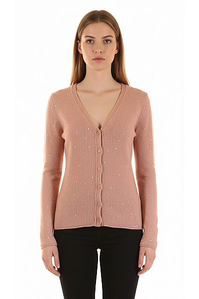 Dámský Cardigan Kašmírový Růžový MARCCAIN