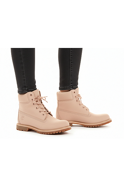 Timberland Dámské Workery Kožené Růžové Vel. 35