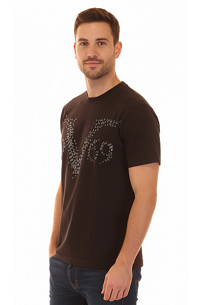 VERSACE Pánské Tričko S Potiskem Černé Second Hand Vel. XL