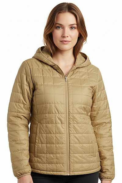 Dámská Prošívaná Béžová