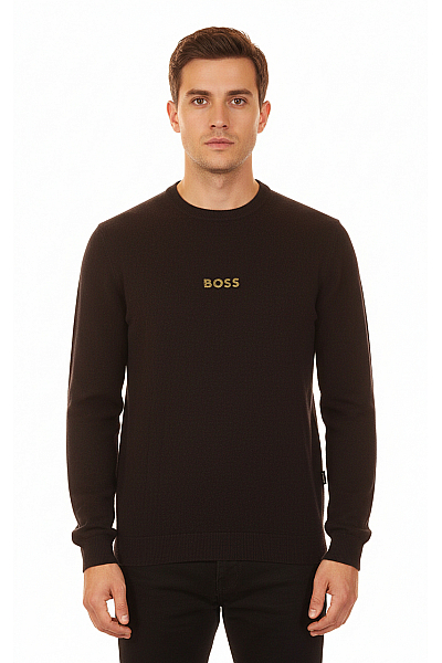 Hugo Boss Pánský Svetr Černý Vel. M