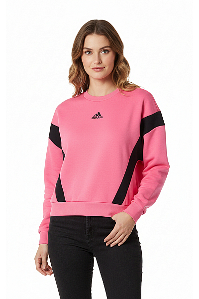 Dámská Mikina Bez Zapínání Růžová ADIDAS Second Hand Vel. L