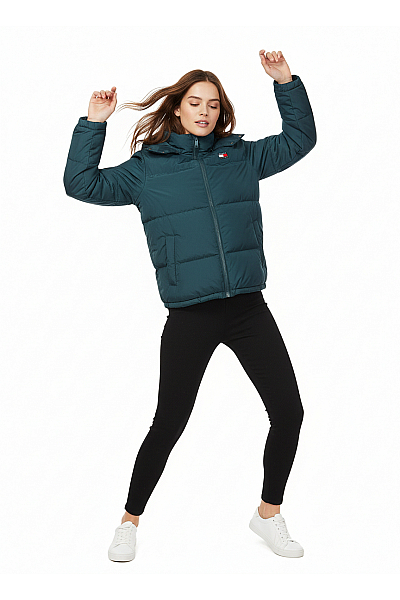 Dámská Bunda Zelená TOMMY HILFIGER Vel. XS