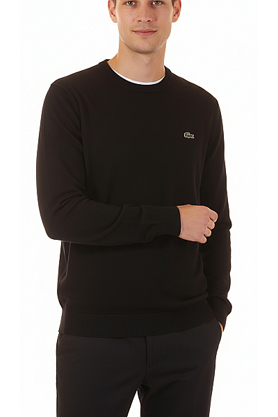 Pánský Pulovr Černý LACOSTE Vel. XXL