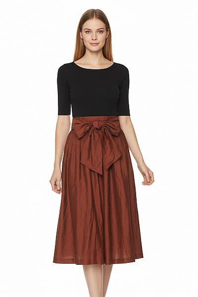  Sukně áčková Hnědá