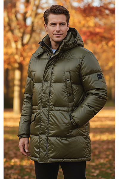Hugo Boss Pánská Bunda Zelená Vel. 58