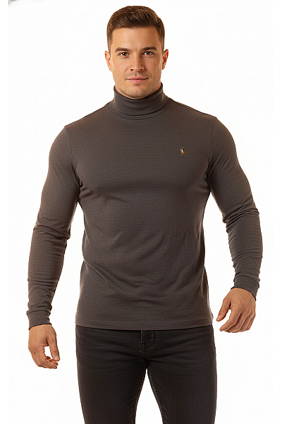 Ralph Lauren Jednoduché Pánské Tričko Šedé Second Hand Vel. L