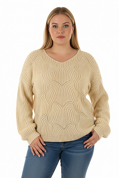 Dámský Pulovr Béžový Vel. L/XL