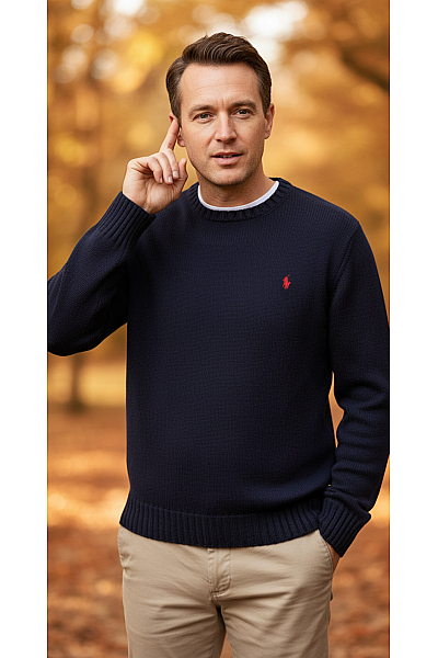 Ralph Lauren Pánský Svetr Modrý Vel. M