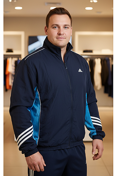 Sportovní Pánská Bunda Modrá ADIDAS