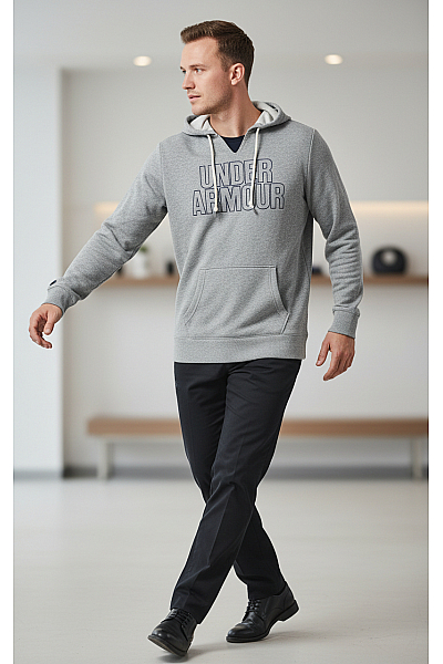 UNDER ARMOUR Pánská Mikina Šedá