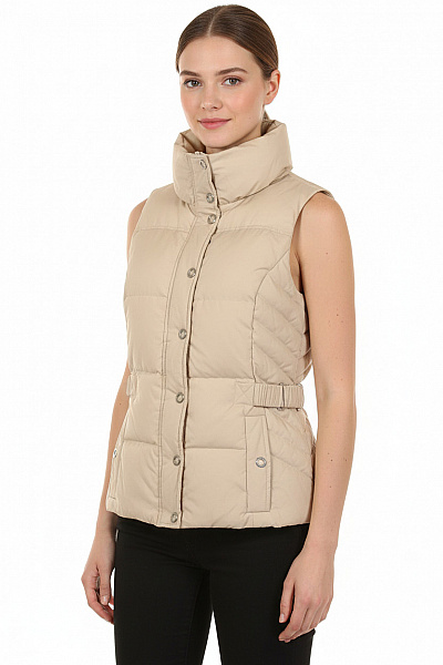 Teplá Dámská Vesta Béžová Esprit