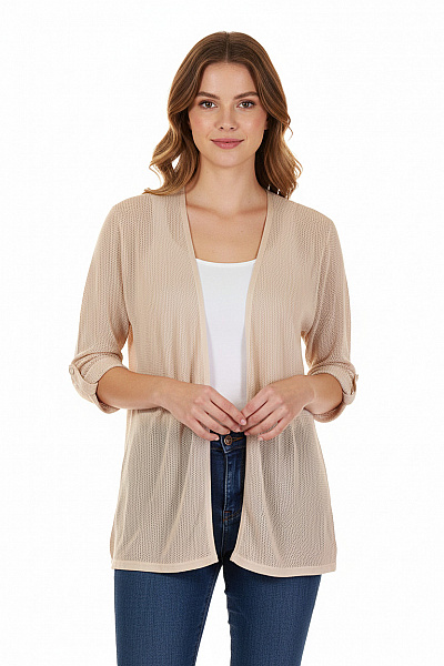 Dámský Cardigan Béžový Vel. 36