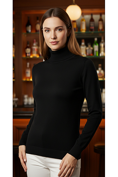 Hugo Boss Dámský Rolák Černý Second Hand