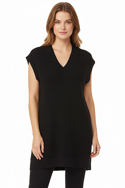 Esprit Dlouhá Dámská Vesta Černá