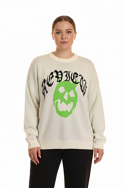 Dámský Svetr Bílý REVIEW Outlet Vel. XL