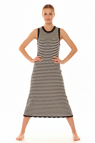 Šaty Černobílé