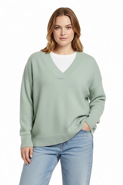 Dámský Pulovr Zelený Vel. 36