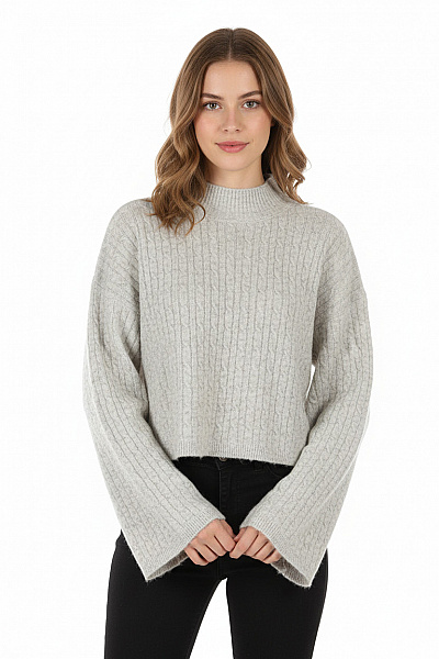 Noisy May Dámský Pulovr Šedý Outlet Vel. S